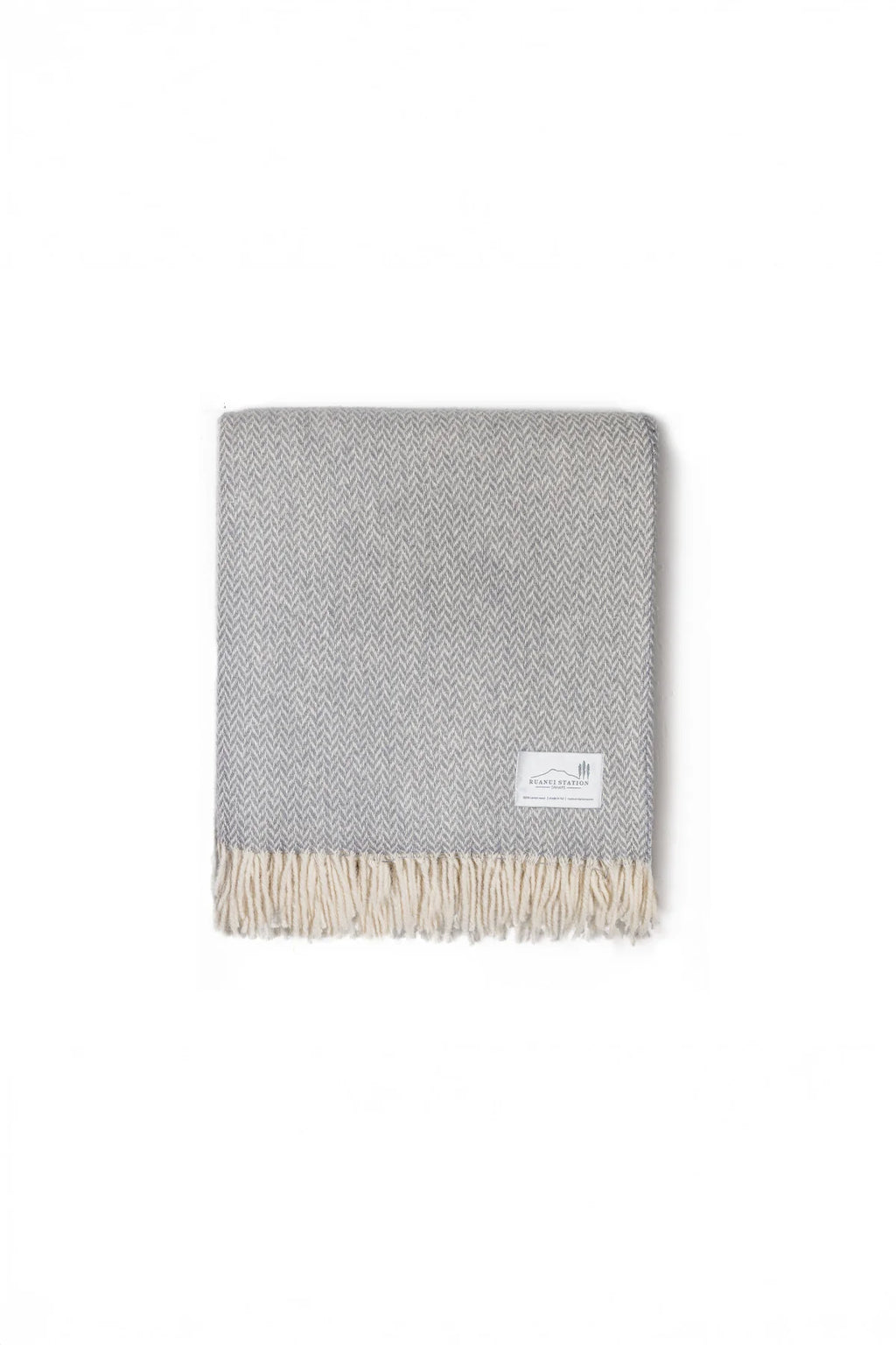 Gull Grey 100% NZ Wool Throw