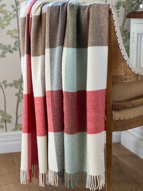 Checkboard Islay 100% Merino Throw