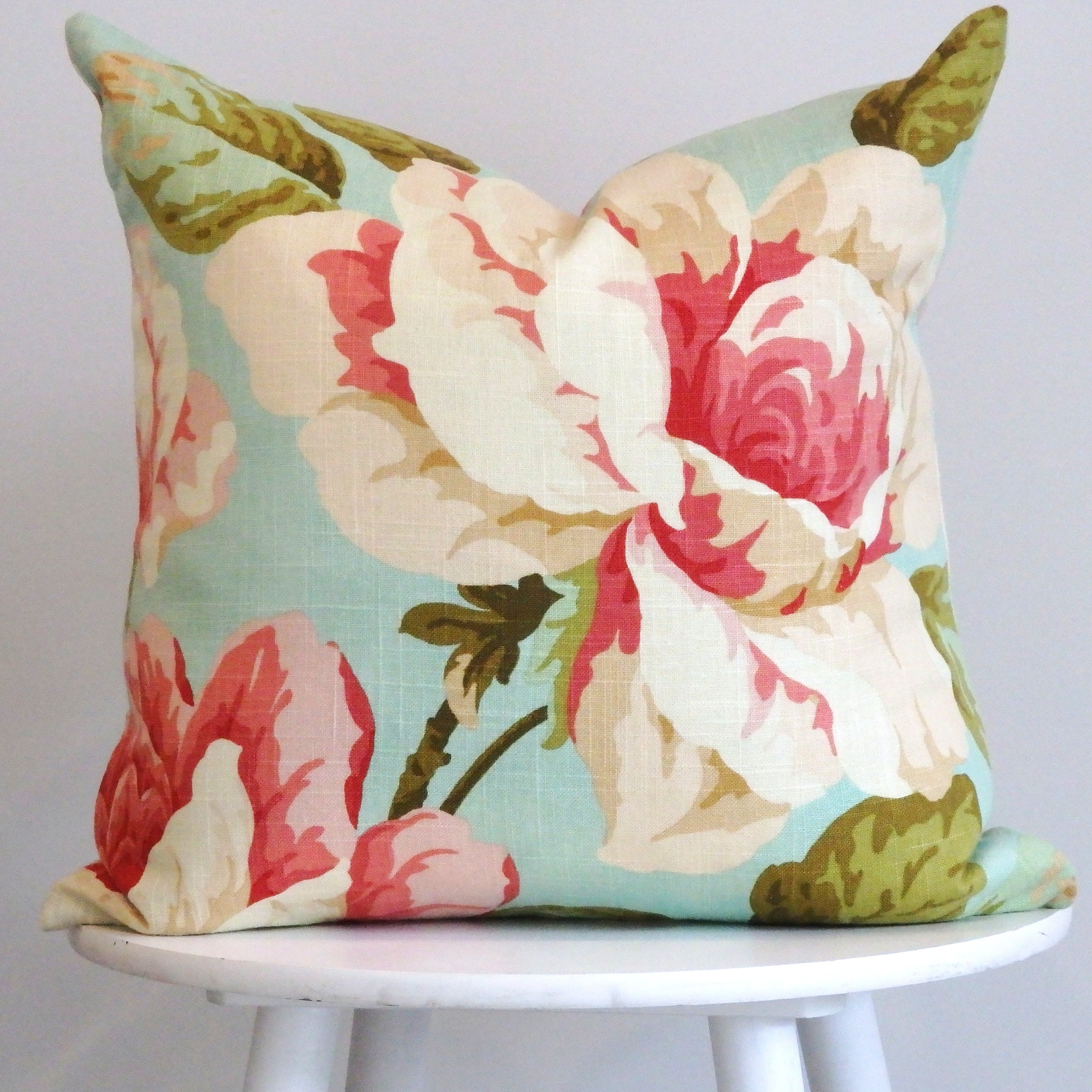 Pastel Peony Cushion Cover