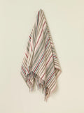 Santa Cruz Pink and Khaki Merino Throw