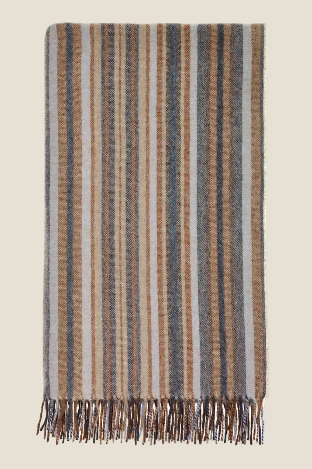 Santa Cruz Blue and Rust 100% Merino Throw