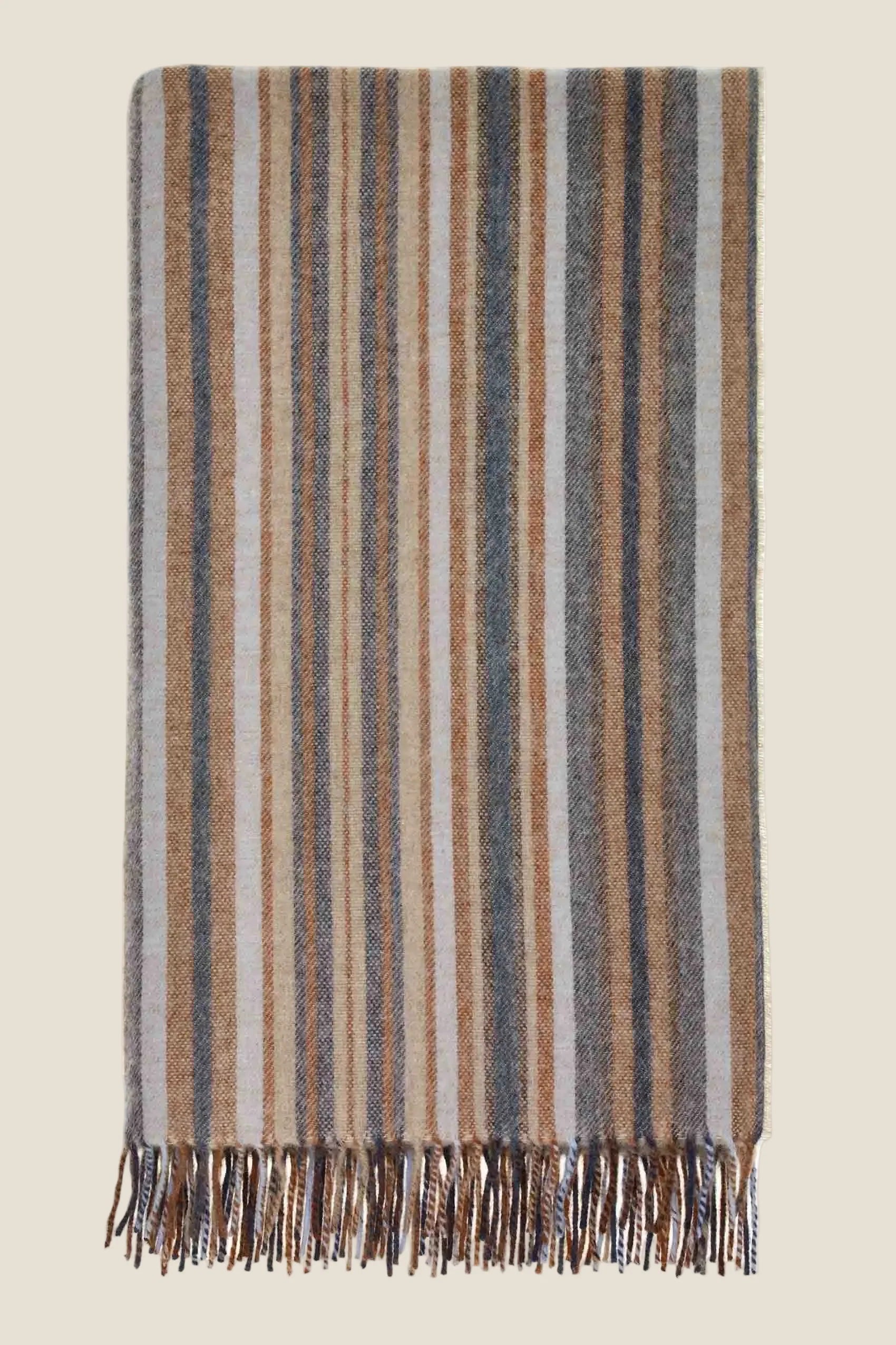 Santa Cruz Blue and Rust 100% Merino Throw