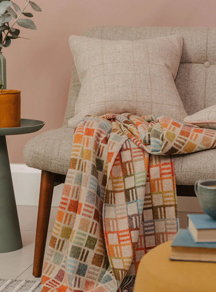 Ribbon Muilti 100% Merino Throw