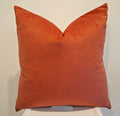 Two tone Paprika & Beige Velvet Cushion Cover